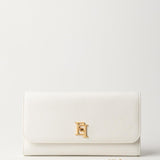 Portafogli con tracolla con logo in metallo PF11A41E2 360 ELISABETTA FRANCHI Avorio 