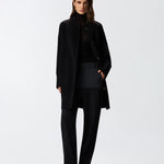 Cappotto lungo in panno double 105404A1ZQ Z99 PINKO Nero limousine 