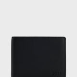 Portafoglio in pelle con logo goffrato 50470436 10241555 01 001 BOSS Black 