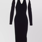 Abito scollato manica lunga AM11S58E2 110 ELISABETTA FRANCHI Black 