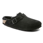 Sabot in suede con sherarliong interno BOSTON SHEARLING 259883 BLACK BIRKENSTOCK Black 