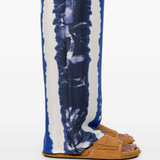 Pantaloni stampa floreale D46EP059ED2 MFA34 ERMANNO FIRENZE Blue 