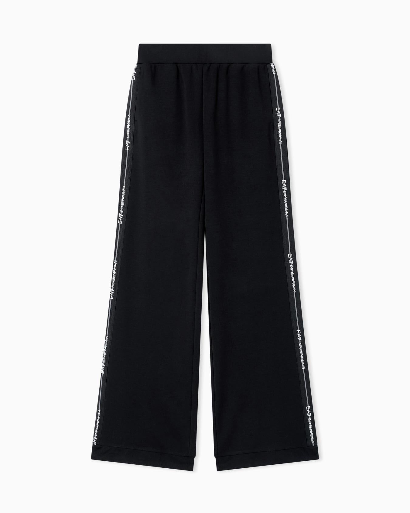 Pantaloni in jersey di cotone e modal 7W000961 AF12501 UC0001 EA7 Black 