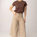 Bermuda in tela denim 104646A2H6 C88 PINKO Beige-macrocistide 