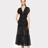 Top incrociato in jersey 102270A1C4 Z99 PINKO Black 