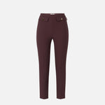 Pantaloni in doppio crêpe PA12056E2 EA4 ELISABETTA FRANCHI Merlot 