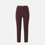 Pantaloni in doppio crêpe PA12056E2 EA4 ELISABETTA FRANCHI Merlot 