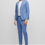 Giacca in cotone 50488455 10248356 01 479 BOSS Open blue 