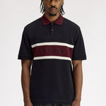 Polo con inserto ricamato M2421 102 FRED PERRY Black 