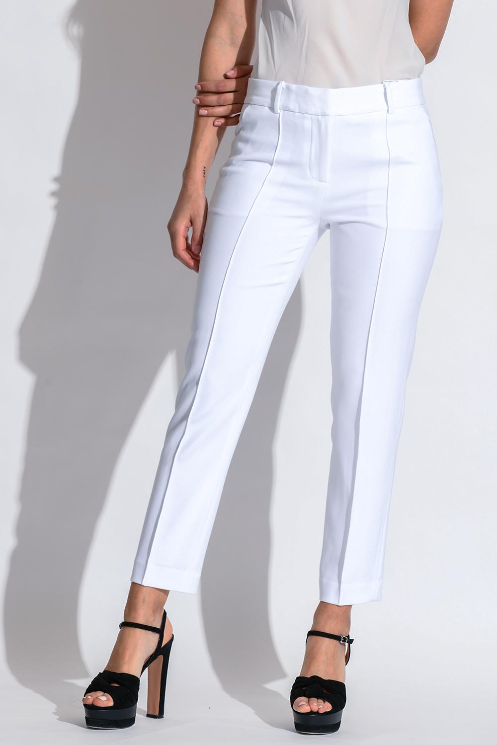 Pantalone a sigaretta MS13014ENX 100 MICHAEL KORS White 