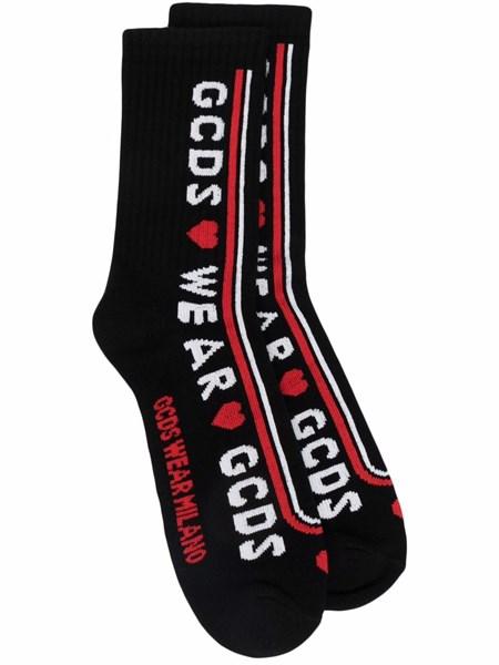 Calzino logato SS22M055809 02 GCDS Black 
