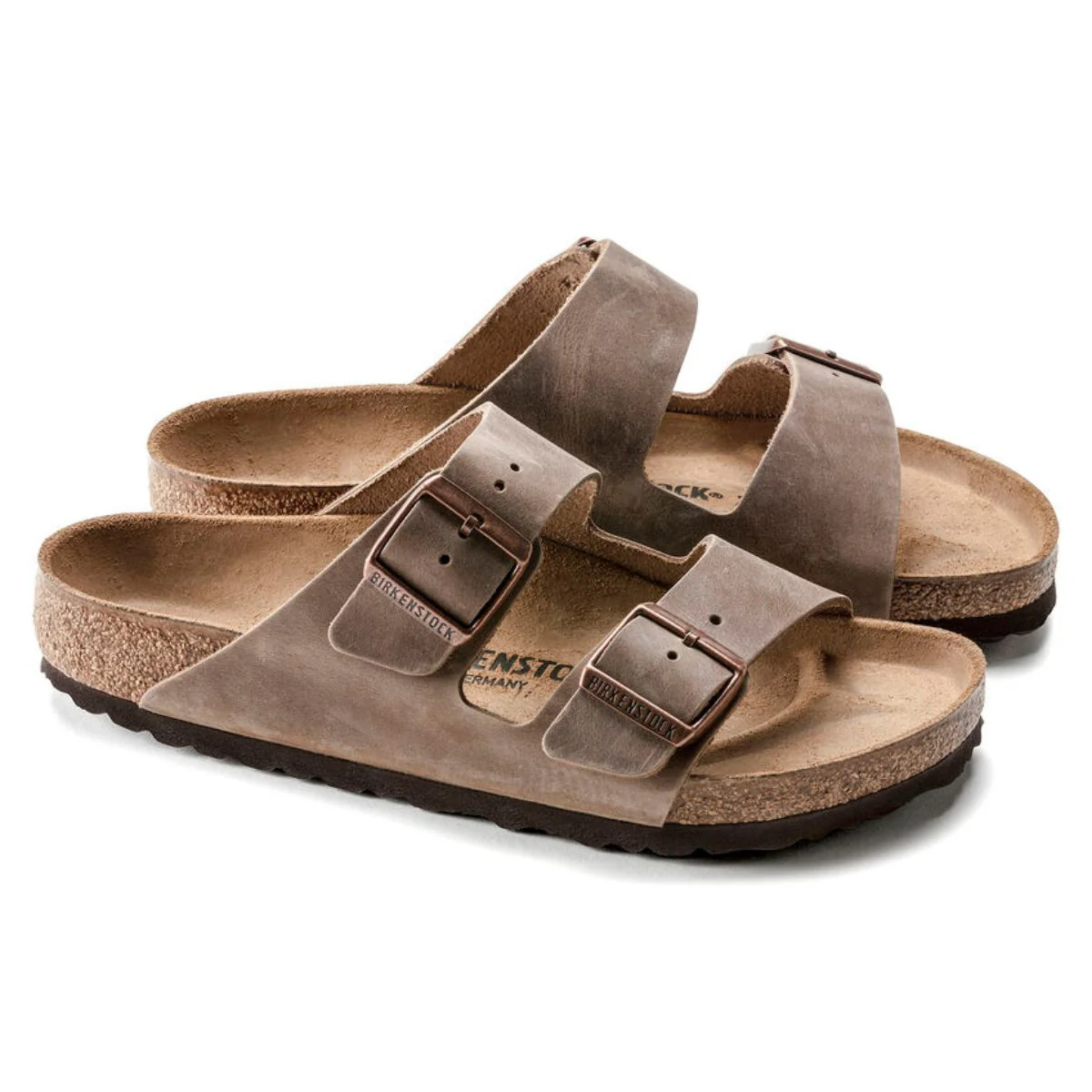 Ciabatta in pelle oliata ARIZONA 352203 TABACCO BROWN BIRKENSTOCK Tabacco brown 