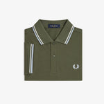 Polo manica corta M3600 87B FRED PERRY Lwgrn/ecru/dskbl 