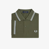 Polo manica corta M3600 87B FRED PERRY Lwgrn/ecru/dskbl 