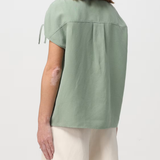 Camicia smanicata CFWWSI0179FRUT3043 621 WOOLRICH Sage 