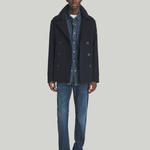 Peacoat in lana RRU90280 T706 0048 ROY ROGER'S Blue navy 