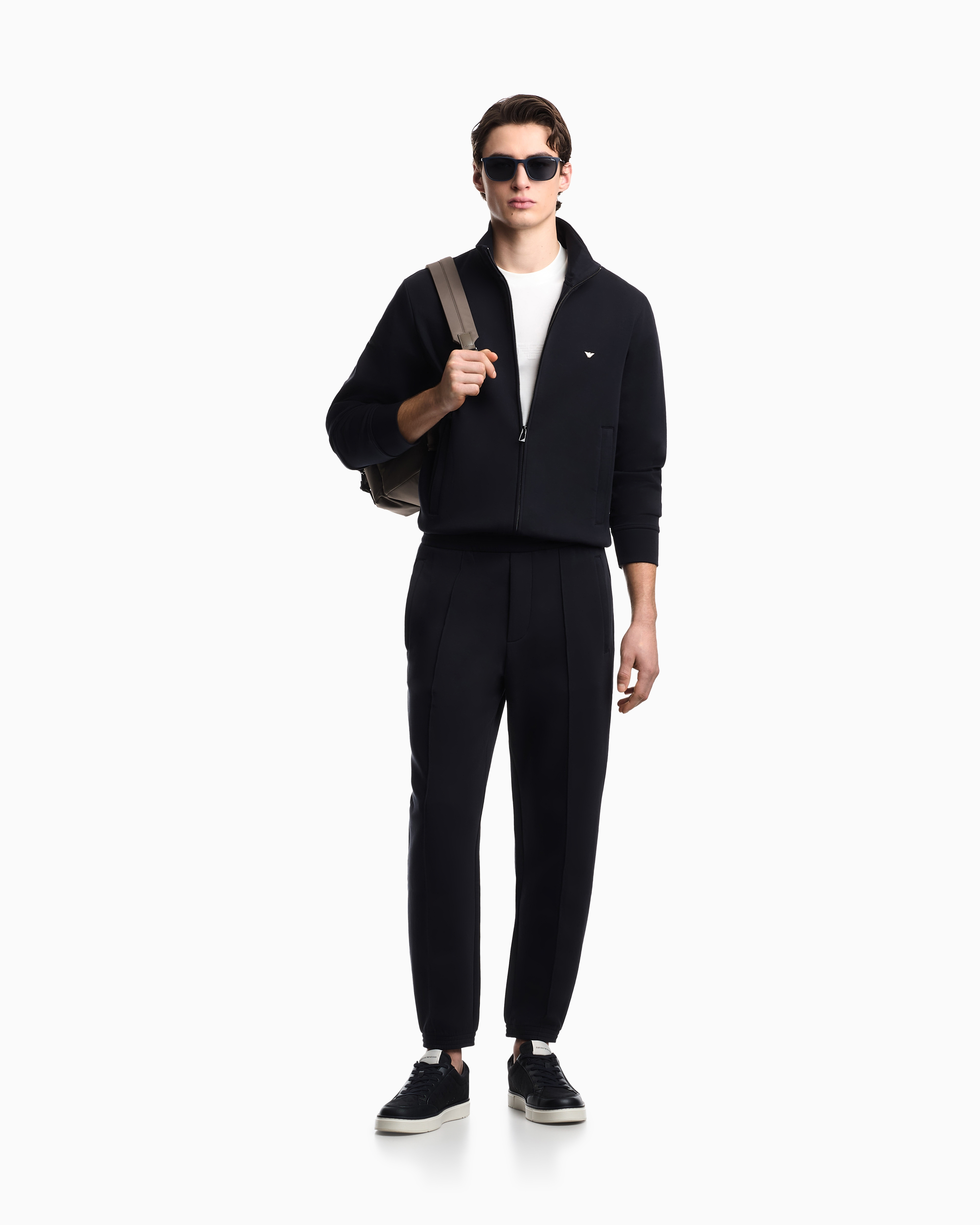 Felpa con zip EM004536 AF10013 UB118 EMPORIO ARMANI Blu navy 