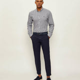 Camicia botton down in cotone 50562048 10262111 01 404 BOSS Dark blue 