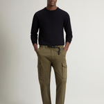 Pantaloni cargo tinti in capo con cintura CFWOTR0241MRUT4129 6006 WOOLRICH Greenstone 