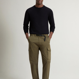 Pantaloni cargo tinti in capo con cintura CFWOTR0241MRUT4129 6006 WOOLRICH Greenstone 