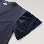 T-Shirt Lakeside in puro cotone con maniche a sbuffo CFWWTE0076FRUT3397 3989 WOOLRICH Melton blue 