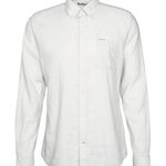 Camicia manica lunga in misto lino MSH5090 MSH WH11 BARBOUR White 