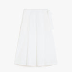 Gonna in popeline di cotone 2515101032 004 MAX MARA WEEKEND Off white 