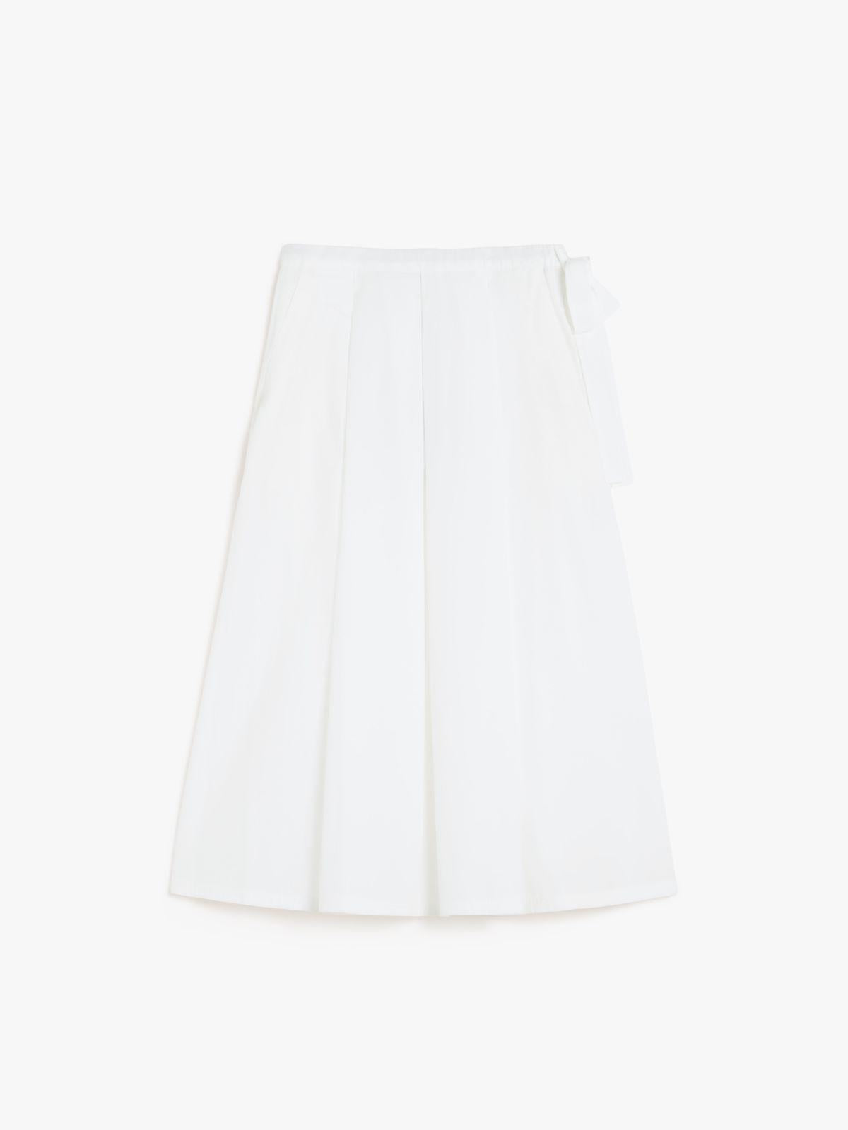 Gonna in popeline di cotone 2515101032 004 MAX MARA WEEKEND Off white 