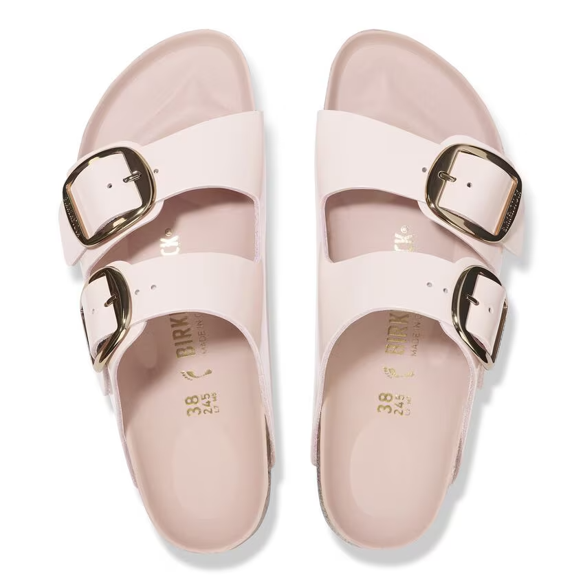 Ciabatta in pelle ARIZONA BIG BUCKLE 1029392 SHINE LIGHT ROSE BIRKENSTOCK Shine light rose 