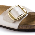 Ciabatta in pelle MADRID BIG BUCKLE 1015279 PEARL WHITE BIRKENSTOCK Pearl white 