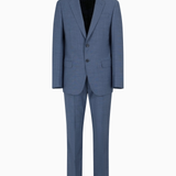 Abito slim fit in lana EM000030 TE10412 OB005 EMPORIO ARMANI Blu medio melange 