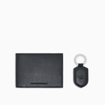 Portafoglio e portachiavi in pelle bottalata Y4R222 Y068E 80001 EMPORIO ARMANI Black 