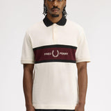 Polo con inserto ricamato M2421 560 FRED PERRY Ecru 