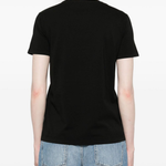T-Shirt manica corta con applicazioni D45EL019APEE1 9950 ERMANNO FIRENZE Nero 