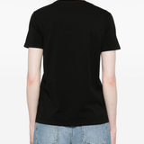 T-Shirt manica corta con applicazioni D45EL019APEE1 9950 ERMANNO FIRENZE Nero 