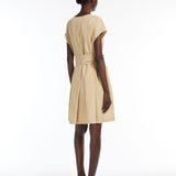 Abito corto in popeline di cotone 2515221132 004 MAX MARA WEEKEND Sabbia 