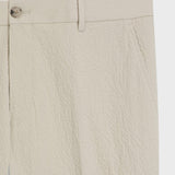 Pantaloni fit affusolato in seersucker di cotone elasticizzato 50561904 10279134 01 286 BOSS Open beige 