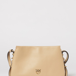 Borsa in pelle con tracolla 105883A0QO C94Q PINKO Cammello-antique gold 