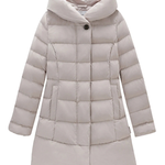 Piumino lungo con cappuccio CFWWOU0685FRUT3128 8743 WOOLRICH Milky cream 