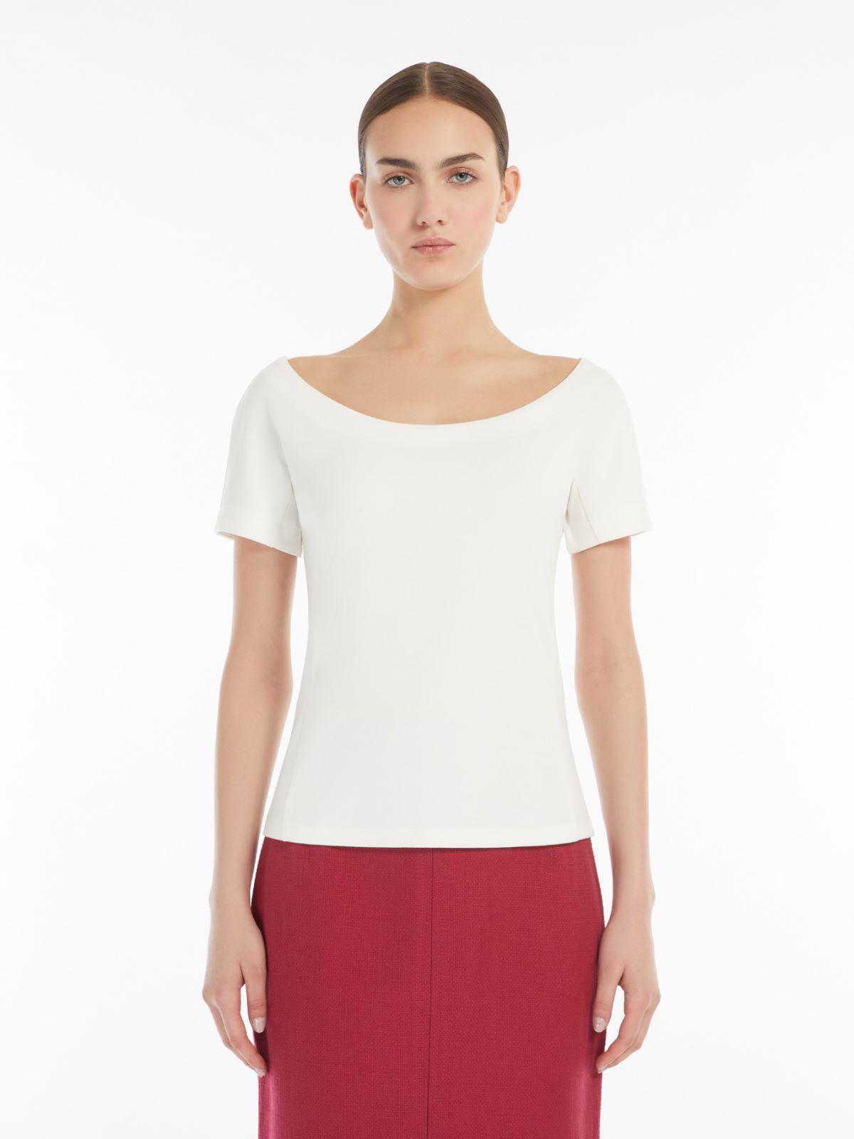Top in jersey 251594101 004 MAX MARA WEEKEND Avorio 