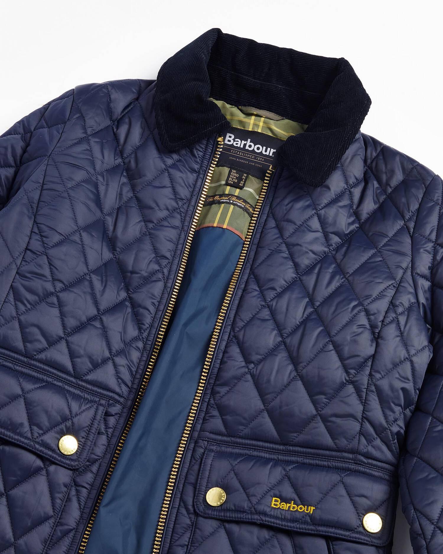 Giacca trapuntata dalla vestibilità aderente LQU1765 LQU NY71 BARBOUR Blue 