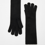 Guanti in lana con paillettes 242TO5530 00006 TWIN SET Black 