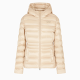 Piumino con cappuccio 7W000684 AF12475 U1046 EA7 Beige 