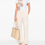 Pantalone in felpa di cotone 105508A2RB C03 PINKO Beige g. maroso 