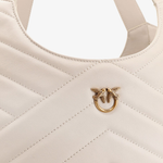 Borsa in pelle 104536A2AO Z14Q PINKO Bianco seta-antique gold 