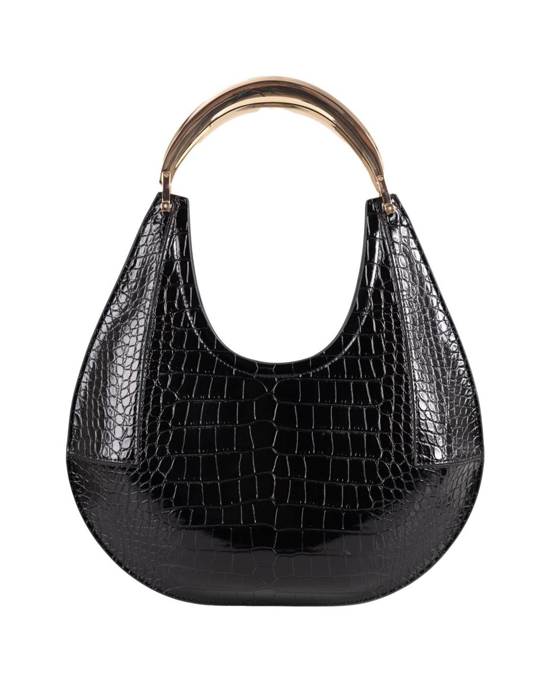 Borsa in ecopelle stampata BS28A58E2 110 ELISABETTA FRANCHI Black 