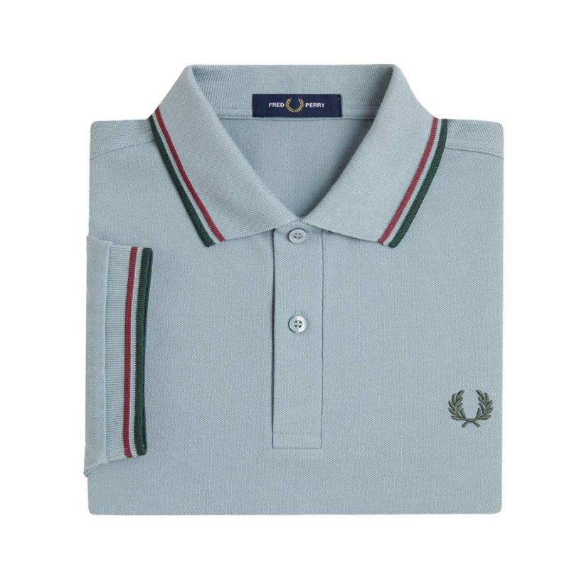 Polo manica corta M3600 98A FRED PERRY Stckpbl/oxb/grsr 