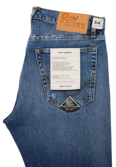 Jeans vestilità comoda RRU90004 D612 2854 C0999 ROY ROGER'S Denim 