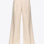 Pantaloni Wide-leg in tessuto cavallery 102205A1OA Q25 PINKO Beige 