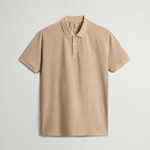 Polo Mackinack tinta in capo in piqué di cotone elasticizzato CFWOPO0065MRUT1483 8640 WOOLRICH White pepper 